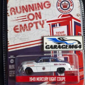 Miniatura Greenlight 1949 Mercury Eight Coupe linha Running on Empty com acabamento realista