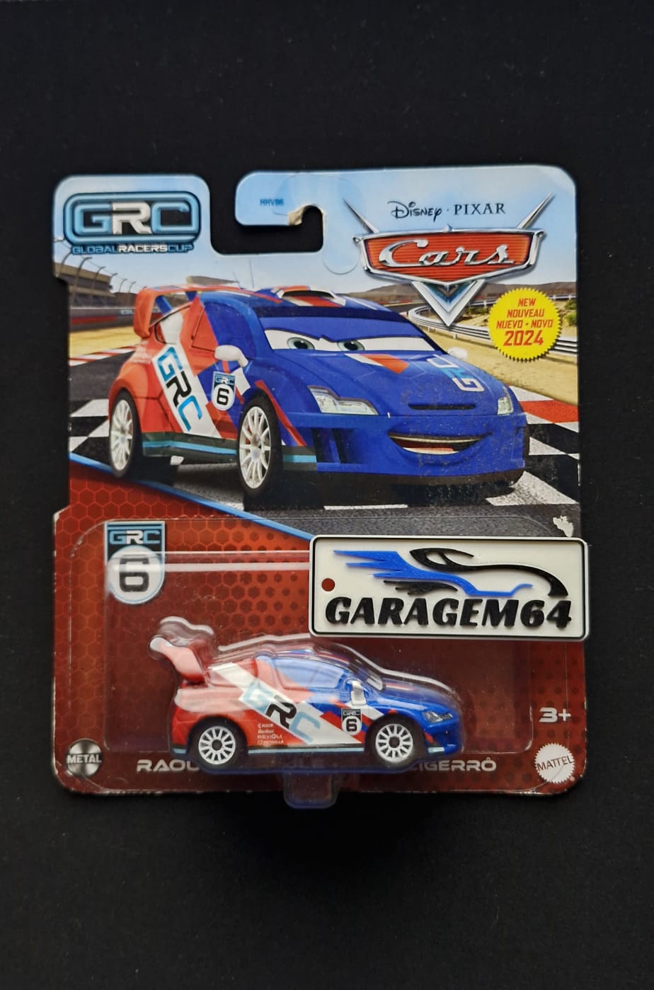 Miniatura Disney Pixar Cars Raoul Ligeiro Mattel 2024 Descrição da imagem: Miniatura original Mattel do personagem Raoul Ligeiro da franquia Disney Pixar Cars