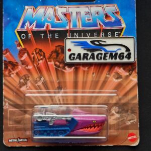 Miniatura Hot Wheels temática Masters of the Universe Land Shark com forte apelo geek