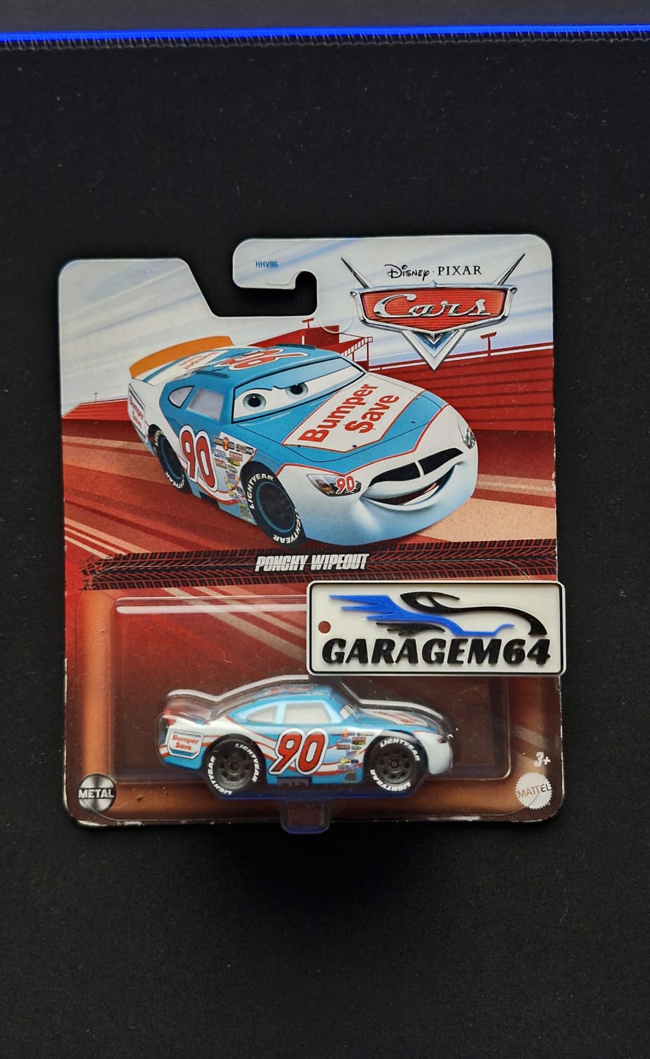 Miniatura Disney Pixar Cars Ponche Wipeout Mattel original Descrição da imagem: Miniatura Mattel do personagem Ponche Wipeout da linha Disney Pixar Cars